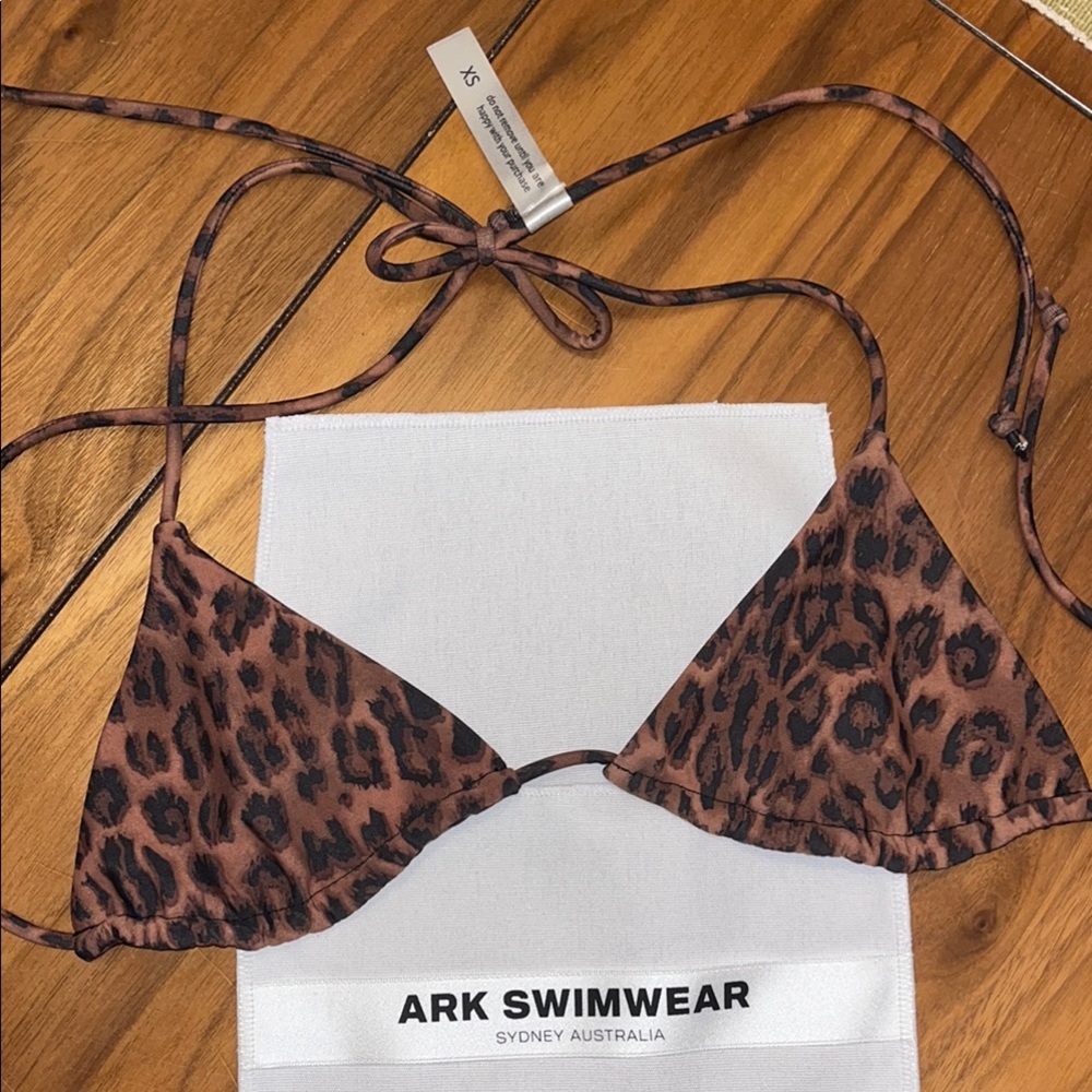 Ark Swimwear Leopard Print Bikini Top